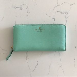 Mint Kate Spade wallet